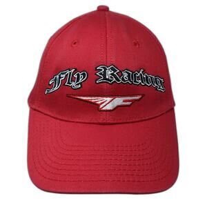 Fly Racing Fitted Baseball Cap Red Size XL Embroidered A-Flex 6 Panel